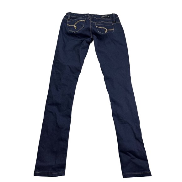 YMI WannaBettaButt Skinny Jeans Size 3 Dark Wash Blue Denim - Picture 2 of 5